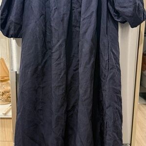 COS Navy off the shoulder dress